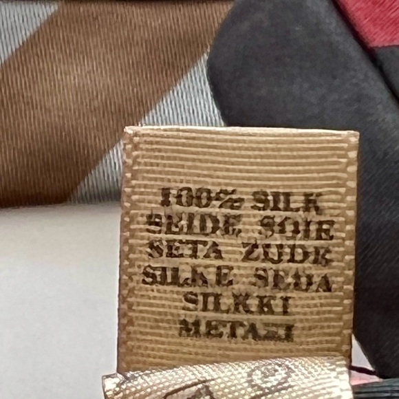 🔥POWER TIE🔥AUTH BURBERRY MANSTON NOVACHECK BROAD MOTIF TIE🔥RARE & EXCLUSIVE - Picture 5 of 7